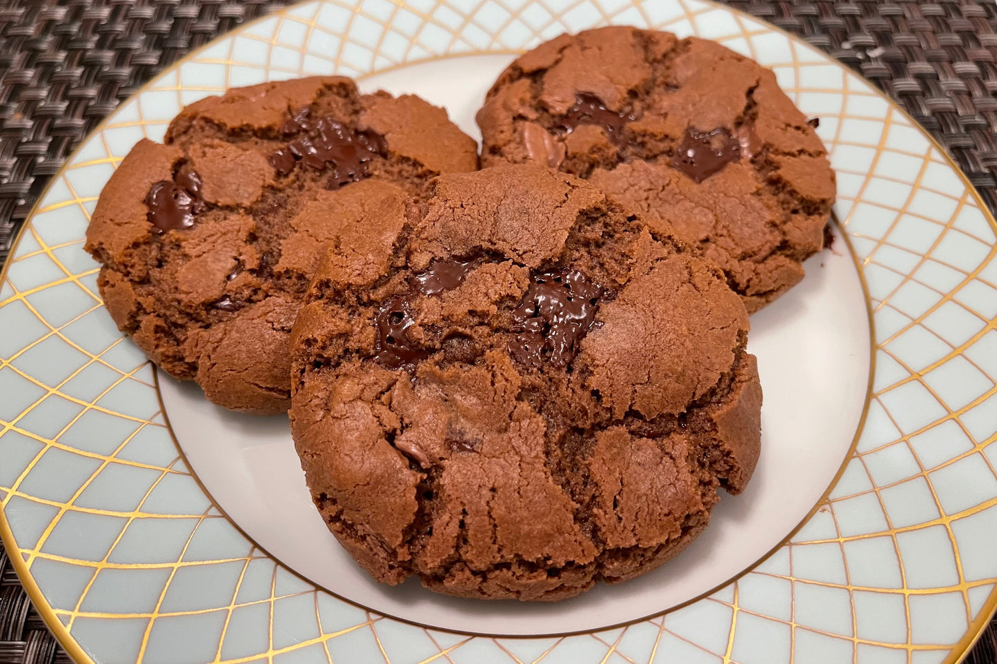 Triple Chocolate Chip Cookies