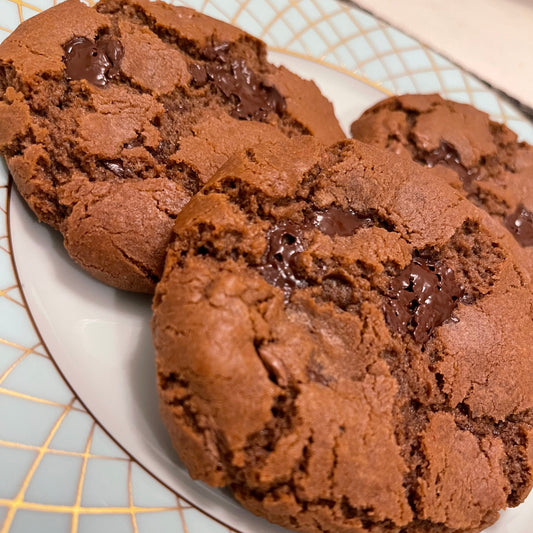 Triple Chocolate Chip Cookies